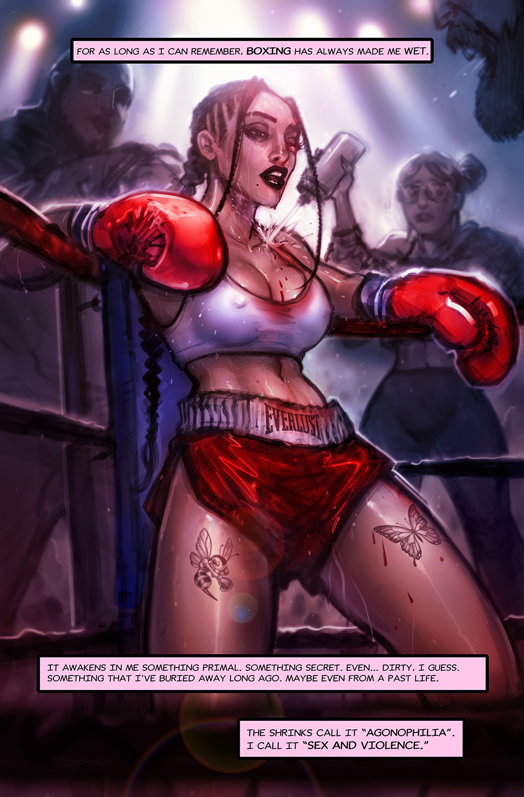 Ring Girls #1 HARD COPY 40-page adult comic book